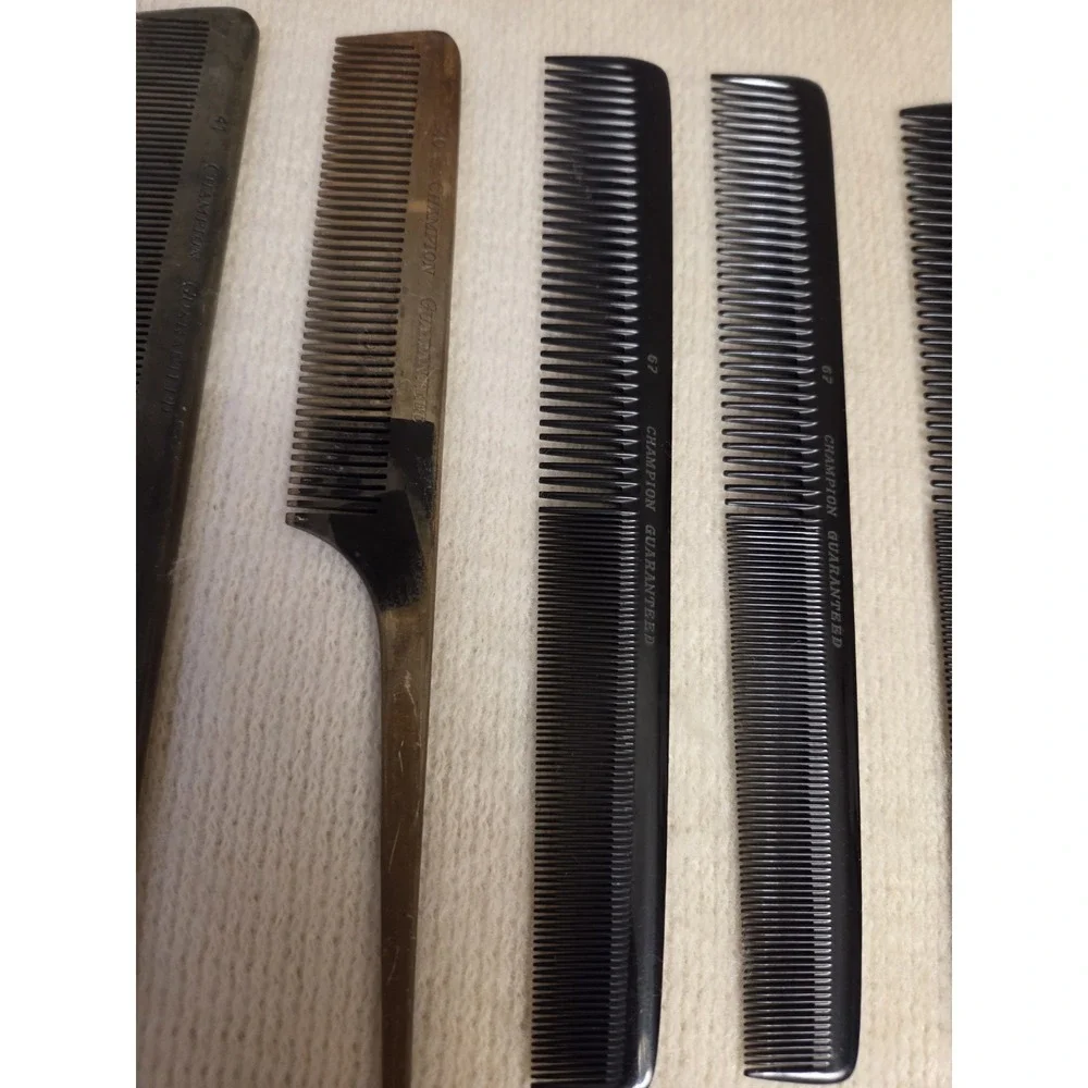 Vtg Champion Guaranteed Barber Combs Lot – Models‎ 14, 40, 41, 47, 67